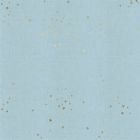 100% Cotton - Freckles in Baby Blues Unbeached Metallic - Basics by Cotton + Steel per 1/2m