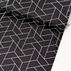 Mixology Luxe- Quilting Cotton by Camelot Fabrics - Tiled, White on Black
