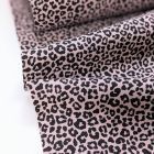 Cotton Poplin - Mini Leopard - Dusty Pink
