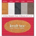 Kraft-Tex Kraft Paper Fabric 5 Color Sampler Pack - 10 Sheets 8.5" x 11"