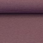 Cotton Jersey with Yarn Dyed Mini Stripes 1mm "Bella" Col. 8433 Burgundy/Rose