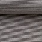 Cotton Jersey with Yarn Dyed Mini Stripes 1mm "Bella" Col. 3285 Light/Dark Grey