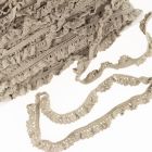 Elastic Crochet Lace Ruffle - 15mm - Sand Col. 524