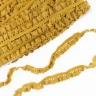 Elastic Crochet Lace Ruffle - 15mm - Ochre Col. 529