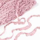 Elastic Crochet Lace Ruffle - 15mm - Light Pink Col. 534