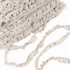 Elastic Crochet Lace Ruffle - 15mm - Pebble Col. 536