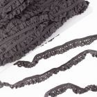 Elastic Crochet Lace Ruffle - 15mm - Dark Taupe Col. 538