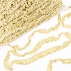 Elastic Crochet Lace Ruffle - 15mm - Washed Yellow Col. 539