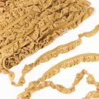 Elastic Crochet Lace Ruffle - 15mm - Vintage Yellow Col. 540