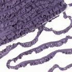 Elastic Crochet Lace Ruffle - 15mm - Lavender Col. 547