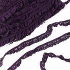 Elastic Crochet Lace Ruffle - 15mm - Purple Col. 549