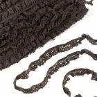 Elastic Crochet Lace Ruffle - 15mm - Mocha Col. 550