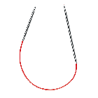 Addi Sock Wonder Lace Circular Knitting Needle   - 25cm - Size 5.0mm - MADE IN GERMANY
