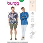 BURDA - 6349 - Men's Shirt Sewing Pattern - Level Medium