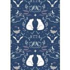 100% Cotton - Arctic Adventure by Lewis and Irene - True North on Midnight Blue