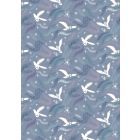 100% Cotton - Arctic Adventure by Lewis and Irene - Arctic Aura on Cool Purple Grey