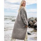 Coat NATURAL ALPACA LUNGO Size 36/38 -  Knitting Pattern + Yarn Bundle by LANA GROSSA (Nordic Knits No.3 Design 11)