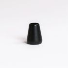 Cord End - Cone 13mm - Black Matte (set of 2)