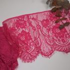 Eyelash Lace Band with Scalloped Edge - Precut 290cm x 25cm - Fuchsia