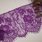 Eyelash Lace Band with Scalloped Edge - Precut 290cm x 25cm - Purple