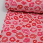 Glitter Kisses - Jersey Knit - Pink