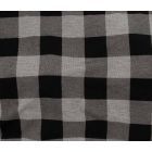 Bamboo Jersey Plaid (Large)  - Black and Grey Col. 49 40mm x 40mm