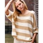 Striped Pullover ECOPUNO 40-46 - Pattern + Yarn Bundle - Journal 61 Design 2 LANA GROSSA