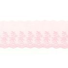 Cotton Eyelet Lace Trim - Pink 90 mm