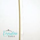 Emmaline Zippers (3 yard pack) - Size #3 - White Tape  / Gold Coil