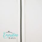 Emmaline Zippers (3 yard pack) - Size #3 - White Tape  / Gunmetal Coil
