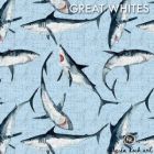 great white sharks blue on jersey
