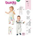 BURDA - 9299 -  Kids' Half-Zip Romper