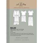 HELMI - DRESS, SKIRT CROP TOP - Paper Sewing Pattern by Elvelyckan Design