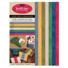 Kraft-Tex Artisanal (Designer) Kraft Fabric Sampler in 7 Essential Hand-Dyed & Pre-Washed Colours, 7pc. (8 1/2" x 11")