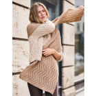 Scarf with Ajour Pattern NATURAL LAMA FINE -  Knitting Pattern + Yarn Bundle by LANA GROSSA (Lama Flyer Design 2)