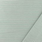 Yarn Dyed Mini Stripes 3mm - Sage and White (col.1110)