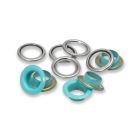 Prym - Mint / Silver Eyelet with Washer - 11mm (pack of 20)