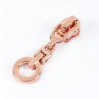 Zipper Pull #5 - Bold Circle - Rosegold (Set of 5)