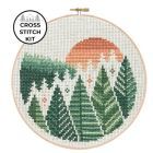 Cross Stitch Kit - Northern Forests by Pigeon Coop