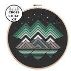 Cross Stitch Kit - Northern Lights by Pigeon Coop