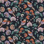 Coated Cotton - Birds and Flowers