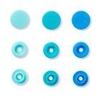 Prym Color Snap Assortment 12.4mm  - Circle - Blue