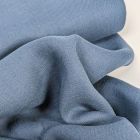 Linen Cotton Blend Twill - Made in Italy - Denim Blue