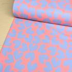 UPF50+ Chlorine Resistance Swim Knit - Craft Hearts Coral