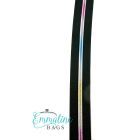 Emmaline Zippers (3 yard pack) - Size #5 - Rainbow /  Black