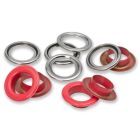Prym - Red / Silver Eyelet with Washer - 14mm (pack of 15)