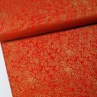 100% Cotton - Menagerie Champagne in Red Metallic - Basics by Rifle Paper Co. per 1/2m
