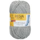 REGIA 4-Ply Solid Yarn 50g - Light Grey Melange