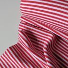 Ribbing Striped - Red/White 3mm