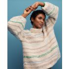 Striped Sweater ROYAL ALPACA and ALPACA AIR Size 36-42 -  Knitting Pattern + Yarn Bundle by LANA GROSSA (Journal 68 Design 17)